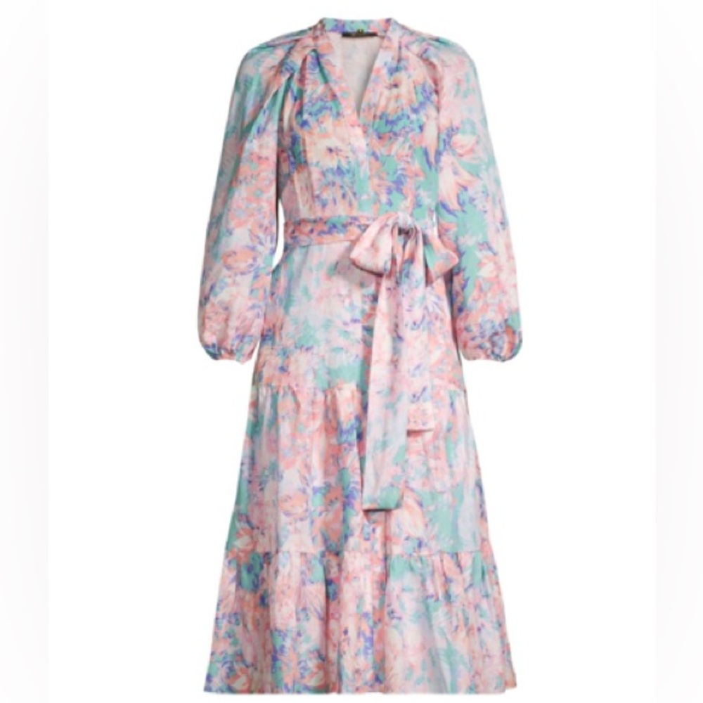 Kobi HALPERIN Jemma Print HORIZON MULTI WOMAN Dress SIZE US XXL NEW